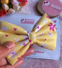 FLORAL BASIC BOWS  - YELLOW FLORA