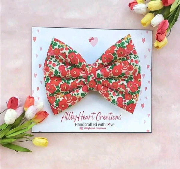 FLORAL BASIC BOWS  - RED BEAUTY