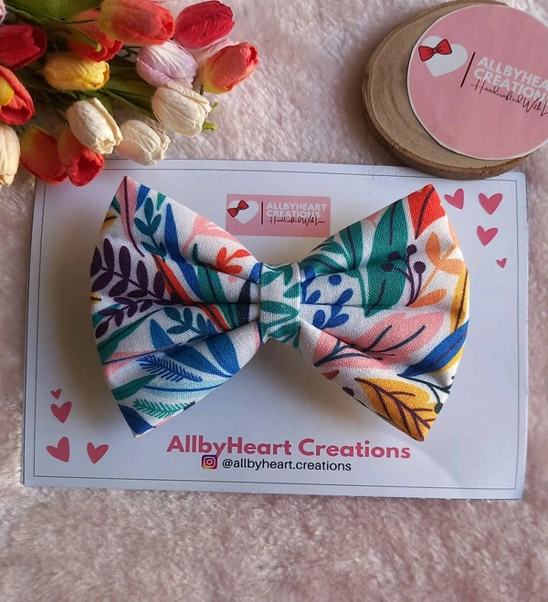 FLORAL BASIC BOWS  - MULTICOLOR