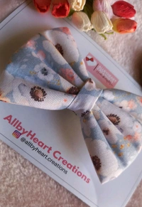 FLORAL BASIC BOWS  - SHADES OF GREY