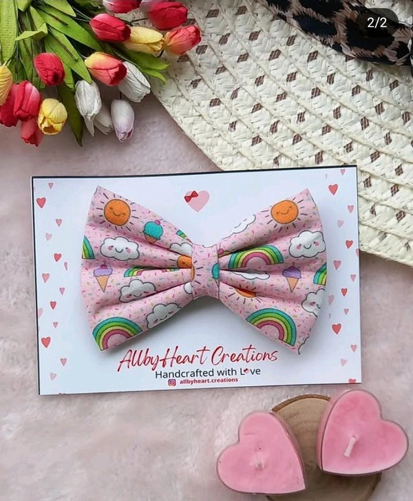 BASIC BOWS - RAINBOW PATTERN  - MONSOON FEVER