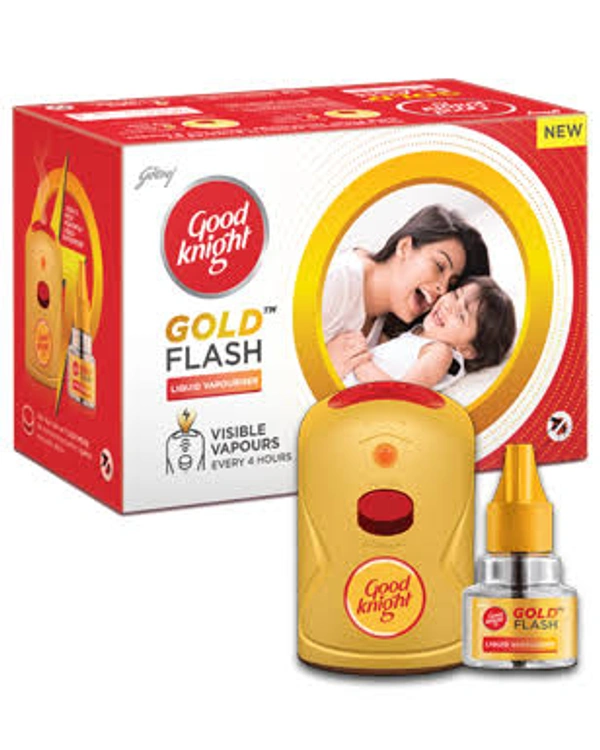 Good Knight Gold Flash Refill - 1U Machine+45ml Liquid