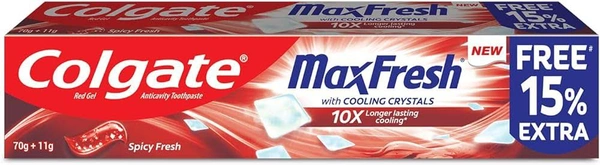 Colgate Max Fresh Red Gel - 70gm + 11gm Free = 81gm