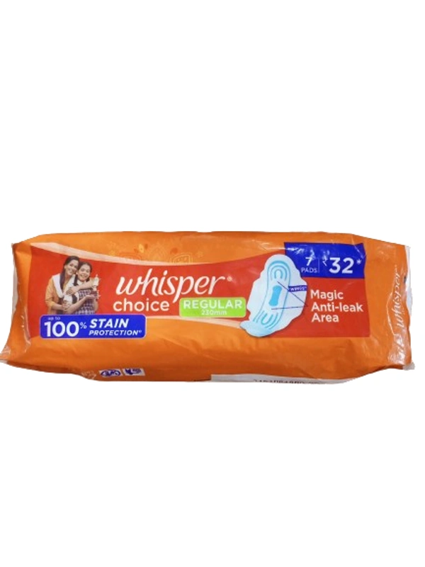 Whisper Choice Regular - 7 N Pads