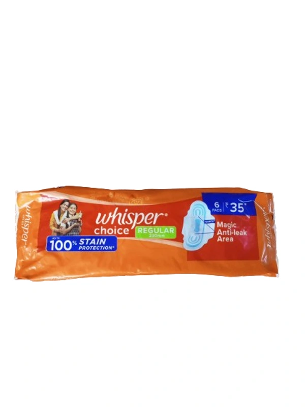 Whisper Choice Regular - 6 N Pads