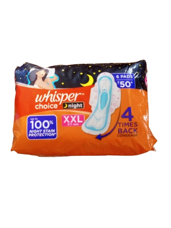 Whisper Choice Night XXL - 6 N Pads