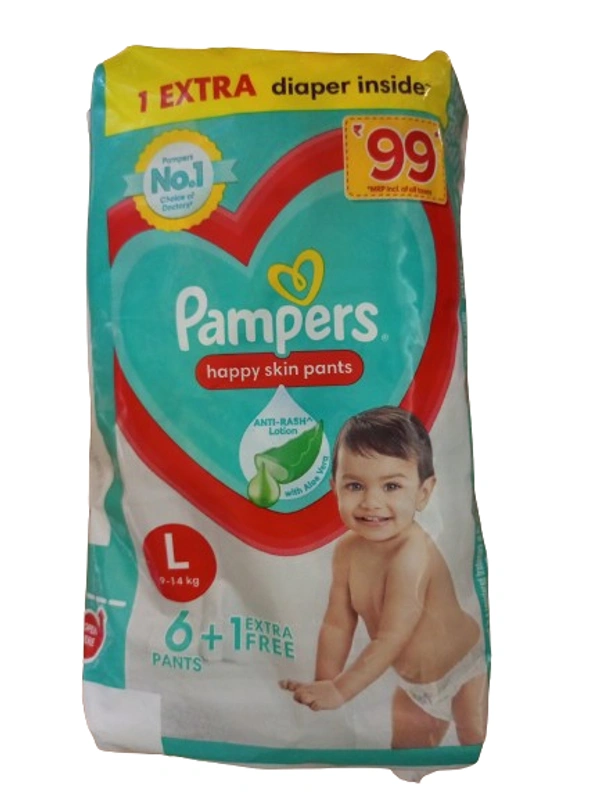 Pampers - L, 6+1 Pants