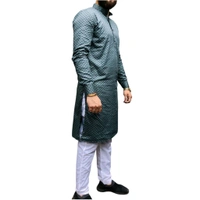 Shandaar Wears Men's Kurta Green Printed  - Pine Green, 42