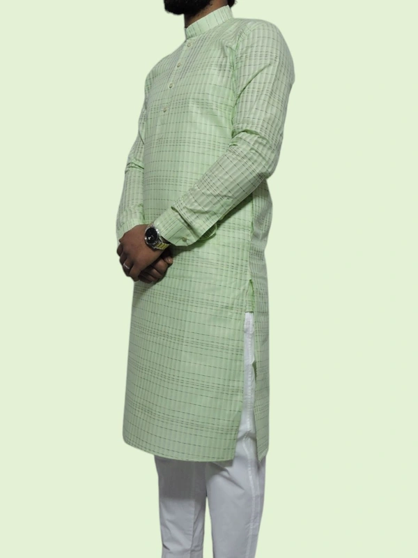 Shandaar Wears Men's Kurta Schist Green Self  SW-40 - 36