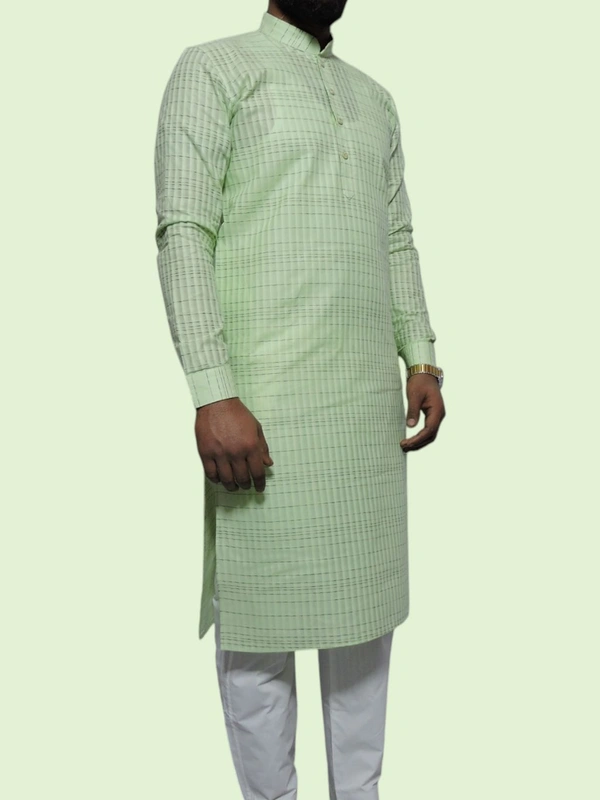Shandaar Wears Men's Kurta Schist Green Self  SW-40 - 36