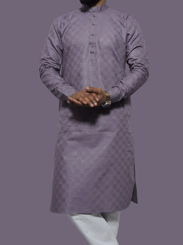 Men's Kurta Purple Self SW-41 - 36