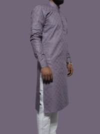 Men's Kurta Purple Self SW-41 - 36