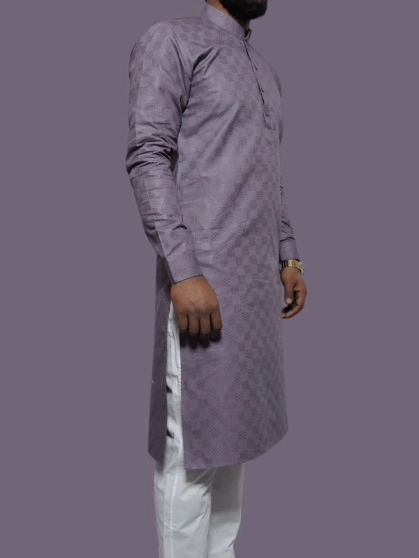 Men's Kurta Purple Self SW-41 - 36