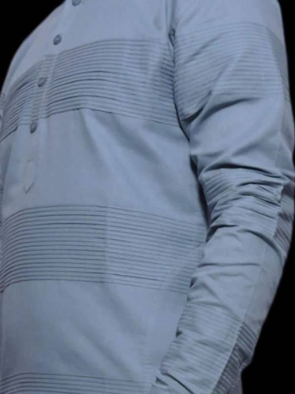 Shandaar Wears Men's Kurta Weldon Blue Self SW-42 - 40