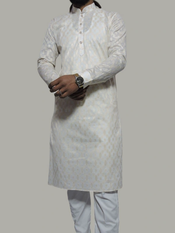 Shandaar Wears Men's Kurta Cream Self 31 - 44