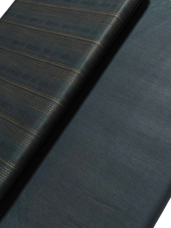 Shandaar Wears  Fabric Cotton Grey Self Maching  SW-01 - Kurta Fabrics, 0.25 Meter