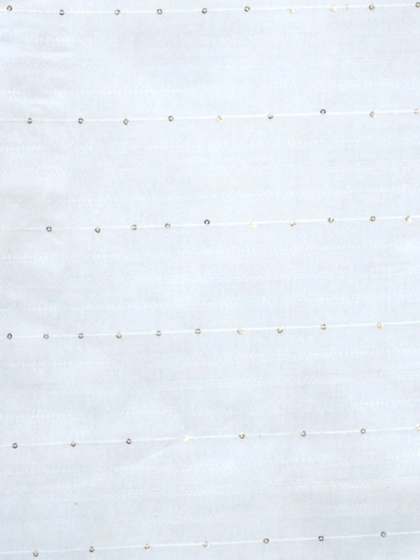 Shandaar Wears  Fabric White Sequence Embroid SW-44 - 1 Meter