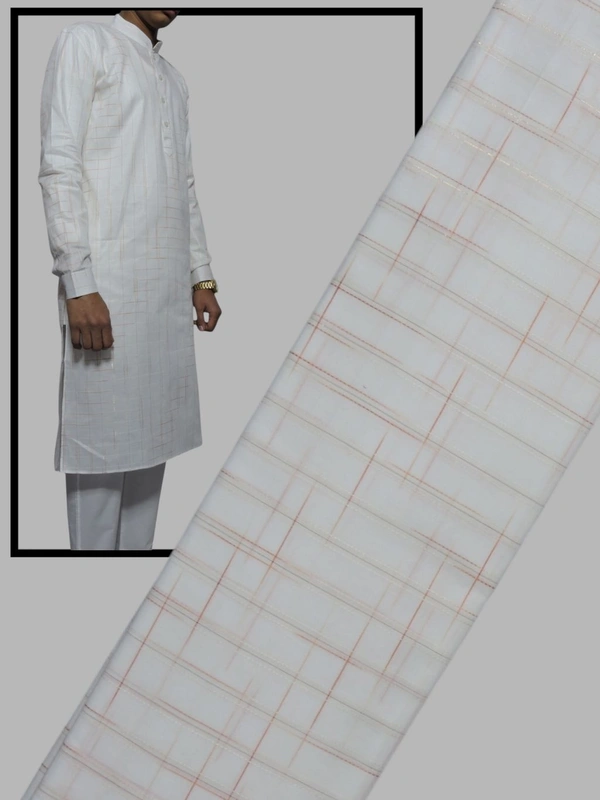Shandaar Wears Fabric Cotton White Self SW-33 - 1 Meter