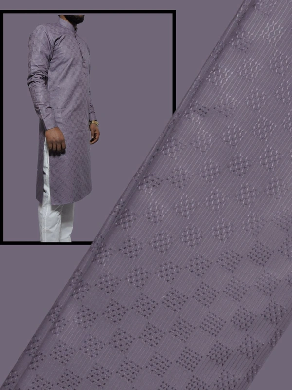 Shandaar Wears Fabric Cotton Purple Self  SW-41 - 1 Meter