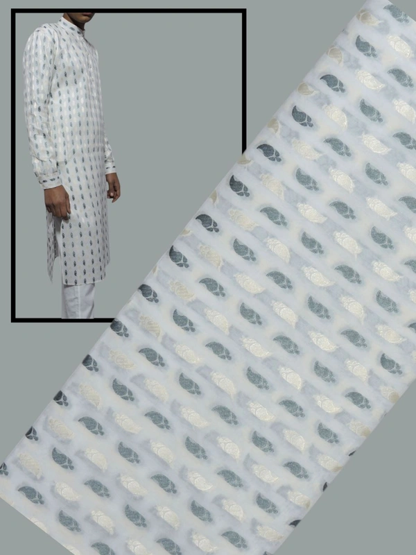 Shandaar Wears Fabric White Self SW-32 - 1 Meter