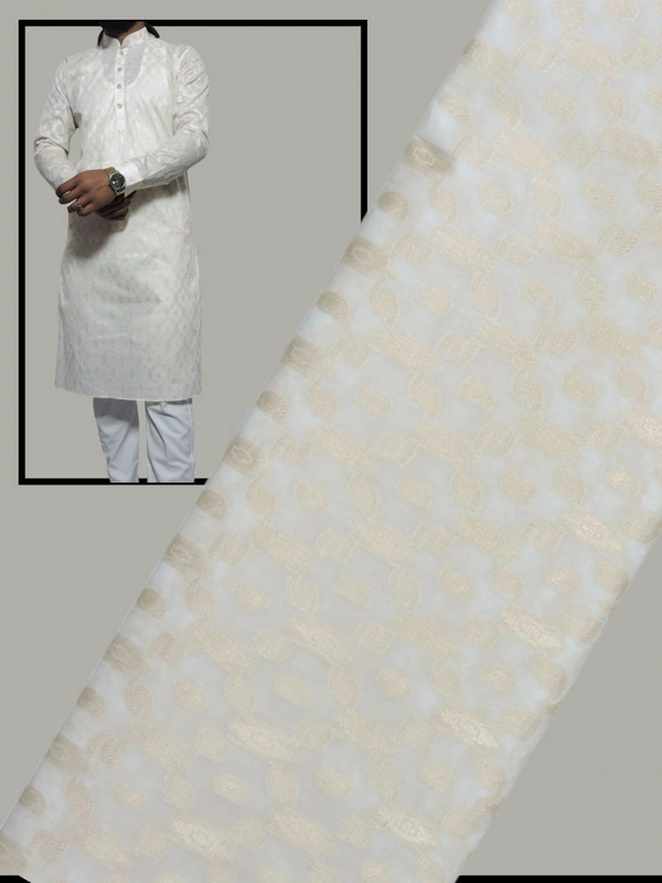 Shandaar Wears Fabric Cream Self SW-31 - 0.25 Meter
