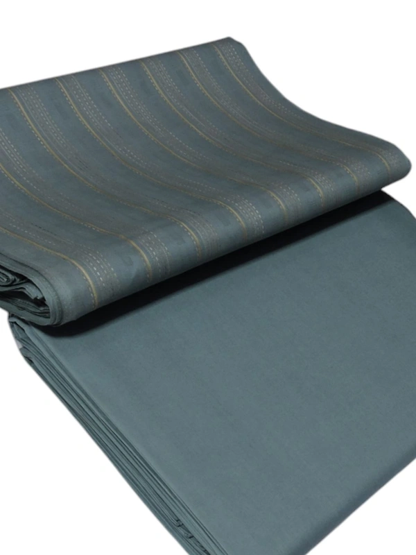 Shandaar Wears  Fabric Cotton Pine Green Self Maching  SW-46 - Kurta Fabrics, 0.25 Meter