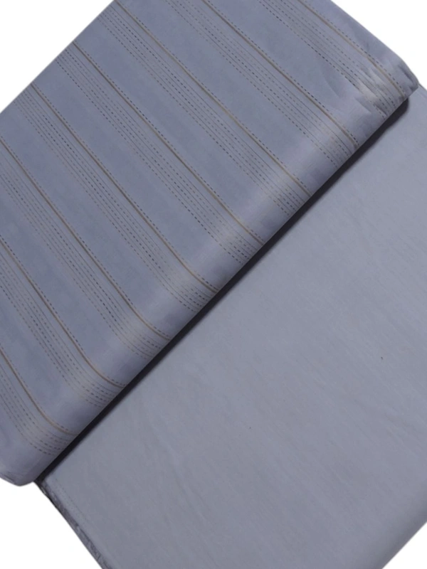 Shandaar Wears  Fabric Cotton Periwinkle Self Maching  SW-50 - Kurta Fabrics, 0.25 Meter