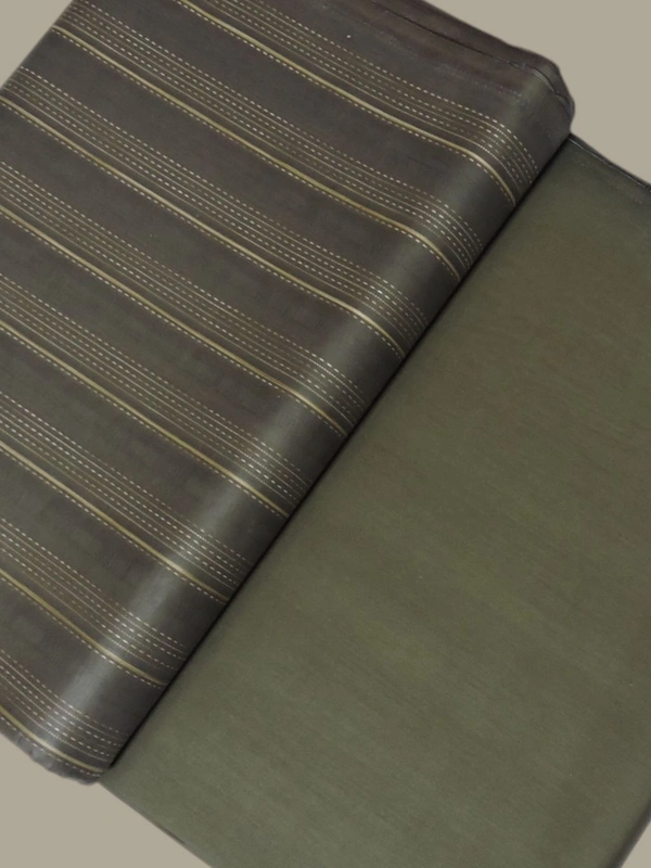 Shandaar Wears  Fabric Cotton Dark Menhdi Self Maching  SW-51 - Kurta Fabrics, 1 Meter