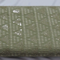 Shandaar Wears  Fabric Chikankari Sequence Friar Gray SW-52 - 1 Meter