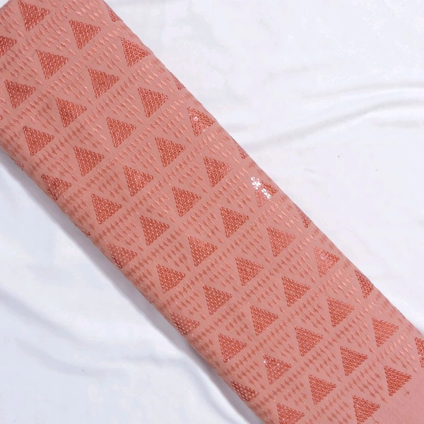 Shandaar Wears  Fabric Chikankari Sequence Your Pink SW-54 - 1 Meter