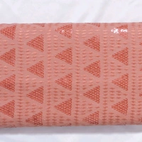 Shandaar Wears  Fabric Chikankari Sequence Your Pink SW-54 - 0.25 Meter