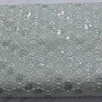Shandaar Wears  Fabric Chikankari Sequence Spring Rain SW-57 - 0.25 Meter