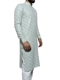 Shandaar Wears  Fabric Chikankari Sequence Spring Rain SW-57 - 0.25 Meter