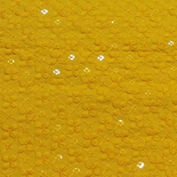 Shandaar Wears  Fabric Chikankari Sequence Yellow SW-59 - 1 Meter