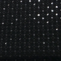 Shandaar Wears  Fabric Chikankari Sequence Black SW-60 - 1 Meter
