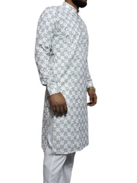 Shandaar Wears  Fabric Chikankari Sequence White SW-62 - 1 Meter, White