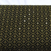 Shandaar Wears  Fabric Chikankari Sequence Mehndi SW-61 - 0.25 Meter
