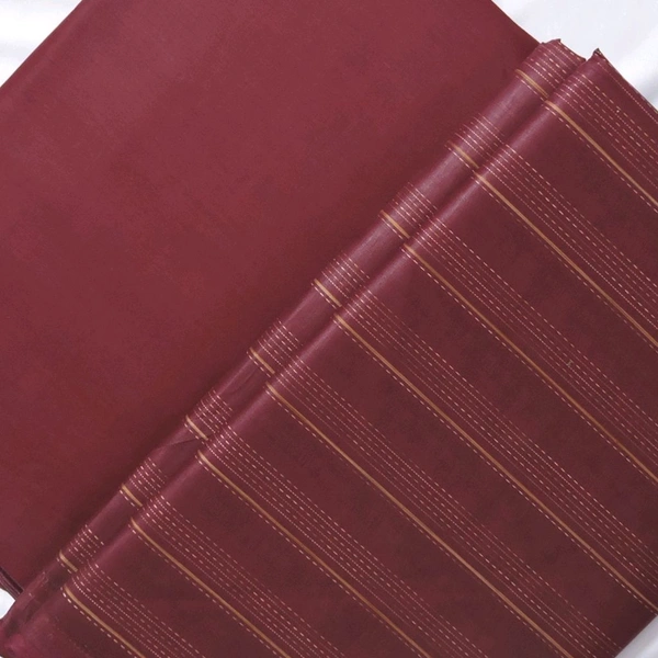 Shandaar Wears  Fabric Cotton Maroon Self Maching  SW-65 - Kurta Fabrics, 1 Meter