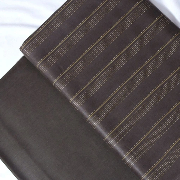 Shandaar Wears  Fabric Cotton Brown Self Maching  SW-66 - Kurta Fabrics, 1 Meter