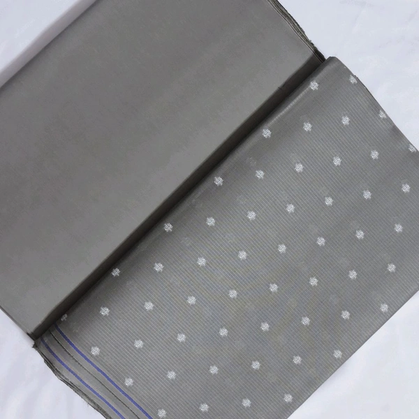 Shandaar Wears  Fabric Cotton Grey Self Maching SW-76 - Kurta Fabrics, 1 Meter