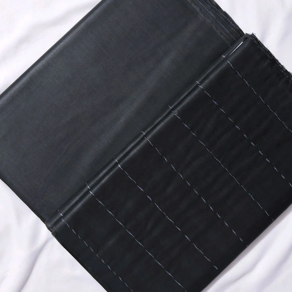 Shandaar Wears  Fabric Cotton Black Self Maching SW-78 - Kurta Fabrics, 1 Meter
