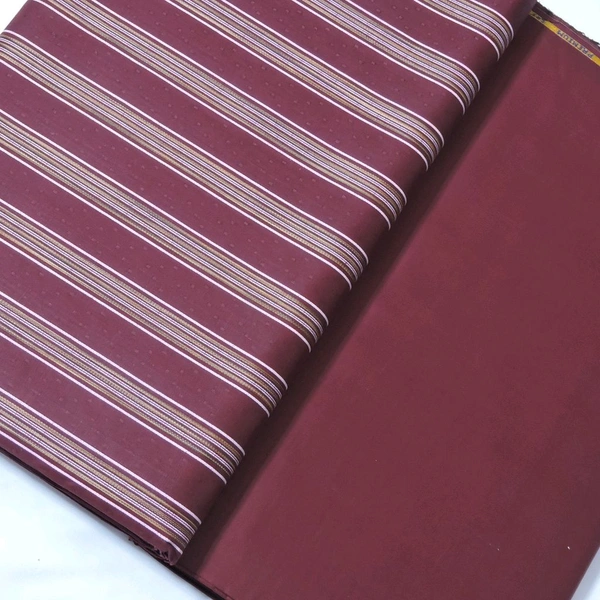 Shandaar Wears  Fabric Cotton Maroon Self Maching SW-80 - Kurta Fabrics, 1 Meter