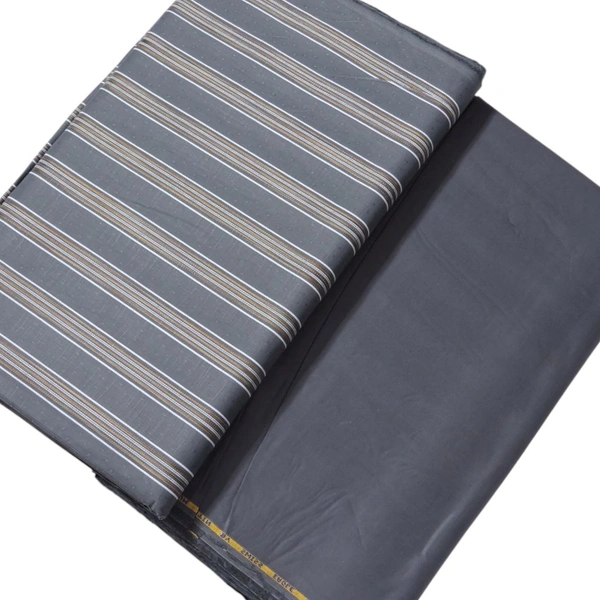 Shandaar Wears  Fabric Cotton Shuttle Gray Self Maching SW-82 - Kurta Fabrics, 0.25 Meter