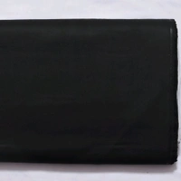 Shandaar Wears  Fabric Cotton Blend Black Plain Giza SW-105 - 0.25 Meter