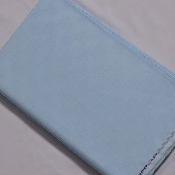 Shandaar Wears  Fabric Cotton Sky Blue Self SW-109 - 0.25 Meter