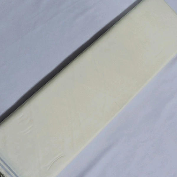 Shandaar Wears  Fabric Cotton Lawn Cream Plain SW-145 - 0.25 Meter