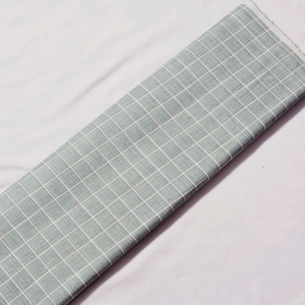 Shandaar Wears  Fabric Cotton Blend  Tiara Self Check SW-150 - 1 Meter