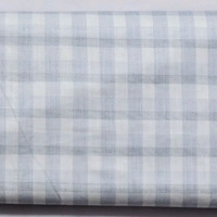 Shandaar Wears  Fabric Cotton White Blue Self Check SW-153 - 1 Meter