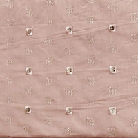 Shandaar Wears  Fabric Cotton Sequence Pink Maching SW-155 - Kurta Fabric, 0.25 Meter