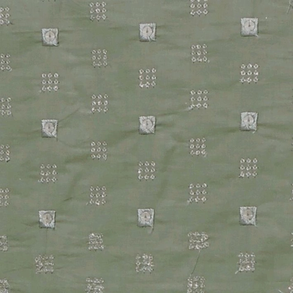 Shandaar Wears  Fabric Cotton Sequence Envy Maching SW-156 - Kurta Fabric, 0.25 Meter